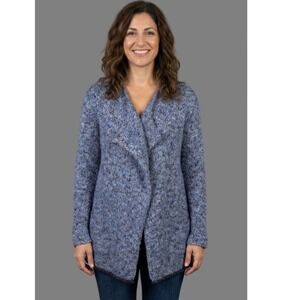 Maryline Made In Italy Women's Wool/Mohair Blend Open Front Knit Cardigan Size M